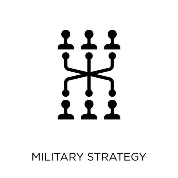 Icono Estrategia Militar Diseño Símbolo Estrategia Militar Colección Army — Vector de stock