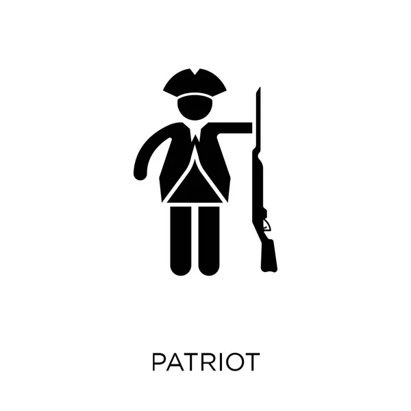 Icono Patriota Diseño Símbolo Patriota Colección Army — Vector de stock