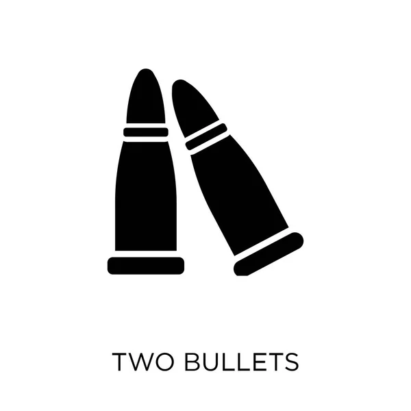 Two Bullets Icon Two Bullets Symbol Design Army Collection — Stock Vector