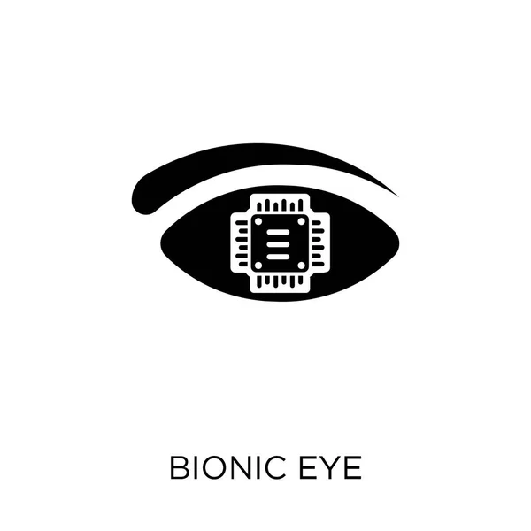 Icona Dell Occhio Bionico Design Bionic Eye Symbol Della Collezione — Vettoriale Stock