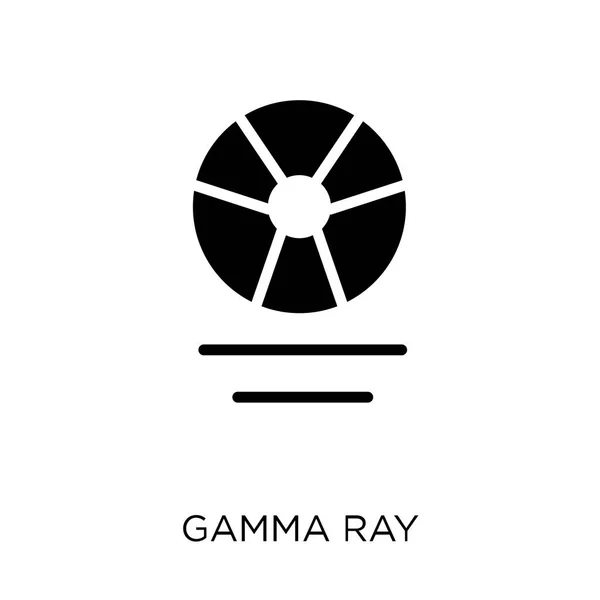 Icona Dei Raggi Gamma Gamma Ray Symbol Design Della Collezione — Vettoriale Stock