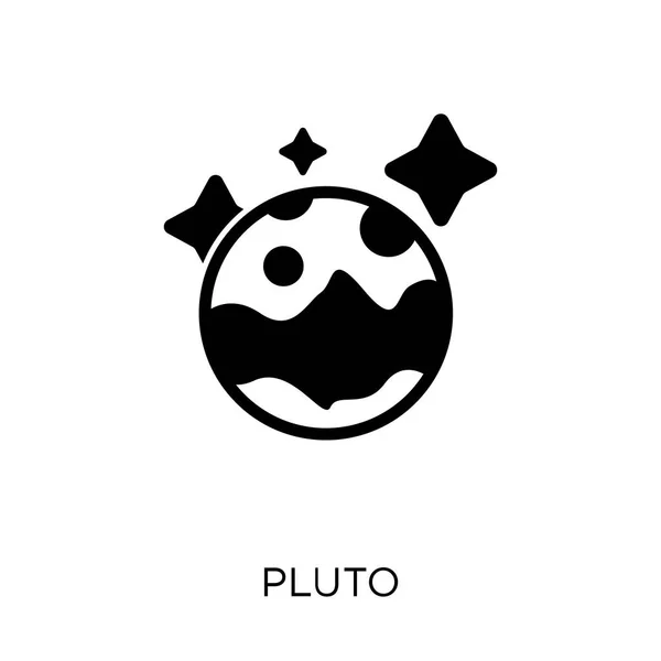 Pluto Icon Pluto Symbol Design Astronomy Collection — Stock Vector