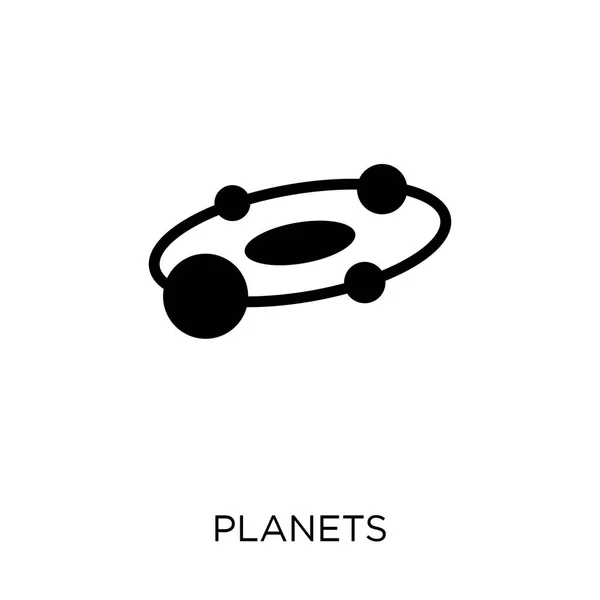 Icono Planetas Diseño Símbolos Planetas Colección Astronomy — Archivo Imágenes Vectoriales