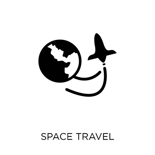 Miejsce Podróży Ikona Kosmiczna Podróż Projekt Symbol Kolekcji Astronomii — Wektor stockowy
