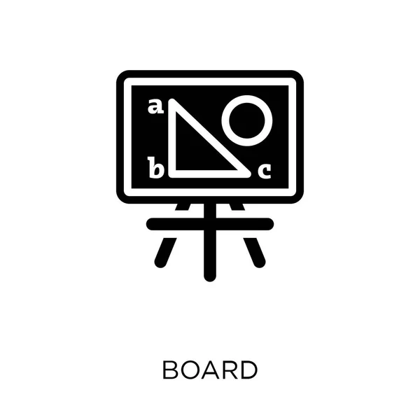 Ikona Board Rada Symbol Designu Kolekce Vzdělávání — Stockový vektor