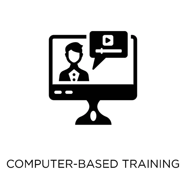 Computertraining Pictogram Computertraining Symbool Ontwerp Uit Onderwijs Collectie — Stockvector