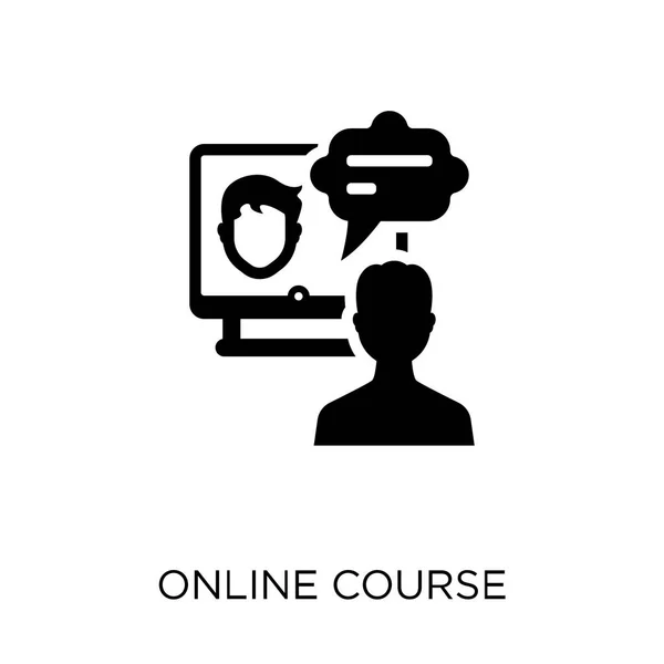 Online Μάθημα Εικονίδιο Online Μάθημα Σύμβολο Σχεδιασμού Από Online Μάθηση — Διανυσματικό Αρχείο