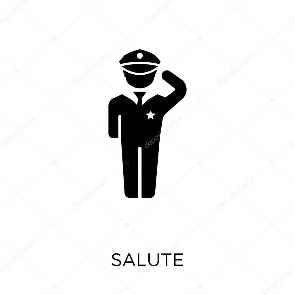 Salute icon. Salute symbol design from Army collection.