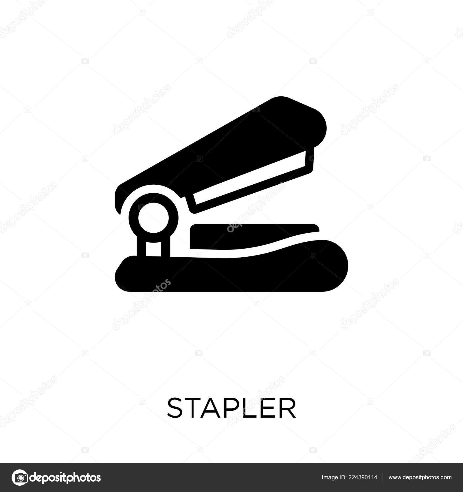 Stapler Icon Stapler Symbol Design Education Collection Stock Vector