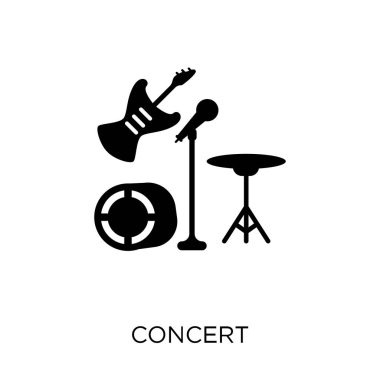 Konser simgesi. Konser sembolü tasarım eğlence Collection.