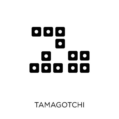 Tamagotchi simgesi. Tamagotchi sembolü tasarım Arcade Collection.