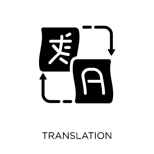 Icône Traduction Conception Symboles Traduction Collection Apprentissage Ligne — Image vectorielle