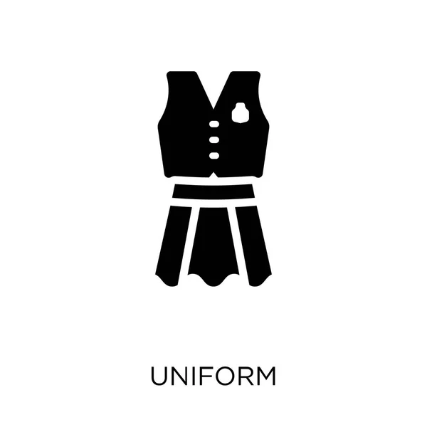 Uniform Pictogram Uniforme Symbool Ontwerp Uit Onderwijs Collectie — Stockvector