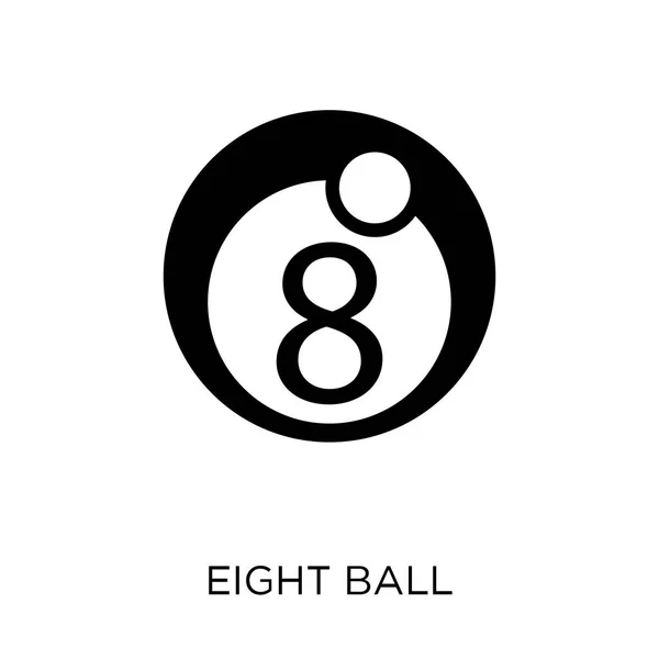 Eight Ball Pictogram Eight Ball Symbool Ontwerp Uit Arcade Collectie — Stockvector