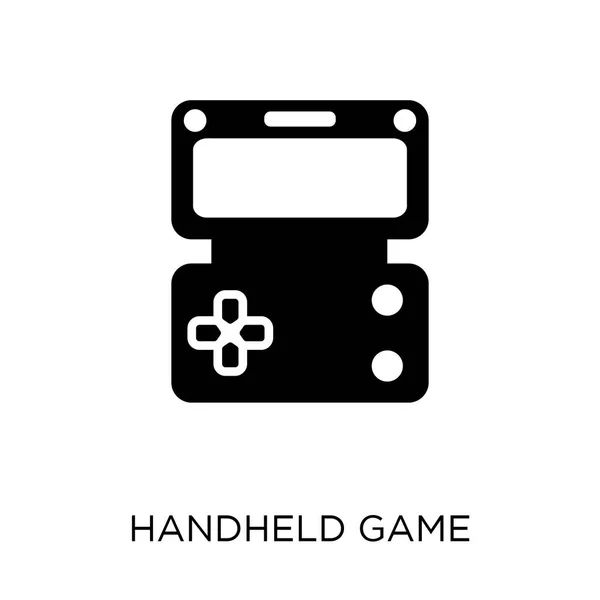 ハンドヘルド ゲームのアイコン エンターテイメント コレクションからハンドヘルド ゲーム シンボル デザイン — ストックベクタ