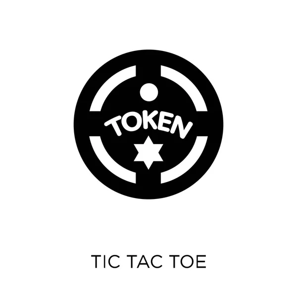 Tic Tac Toe Ikone Tic Tac Toe Symboldesign Aus Der — Stockvektor