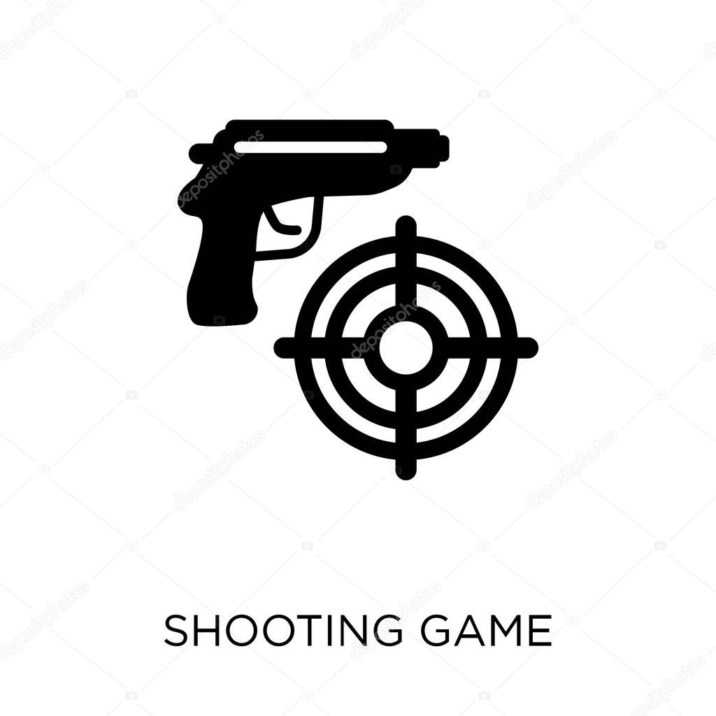 Shooting game icon. Shooting game symbol design from Arcade collection.
