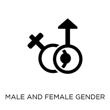 Erkek ve dişi cinsiyet simgeleri simge. Erkek ve dişi cinsiyet simgeleri simge tasarım insan vücut parçaları Collection.