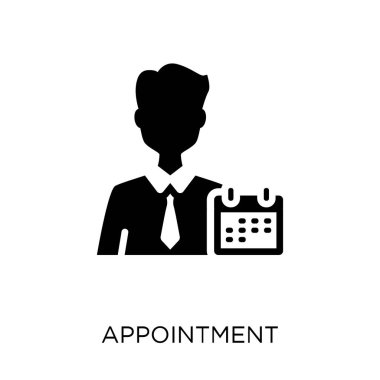 Randevu simgesi. Randevu sembol tasarımı insan kaynakları Collection.