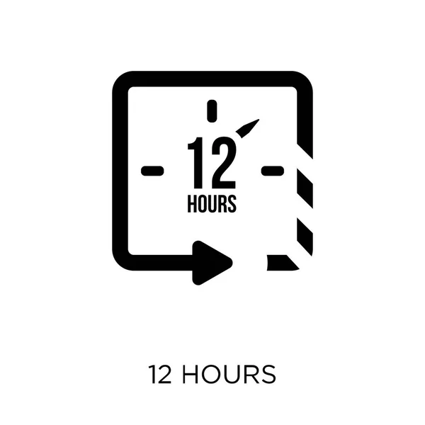 Ícone Horas Design Símbolo Horas Coleção Time Managemnet — Vetor de Stock