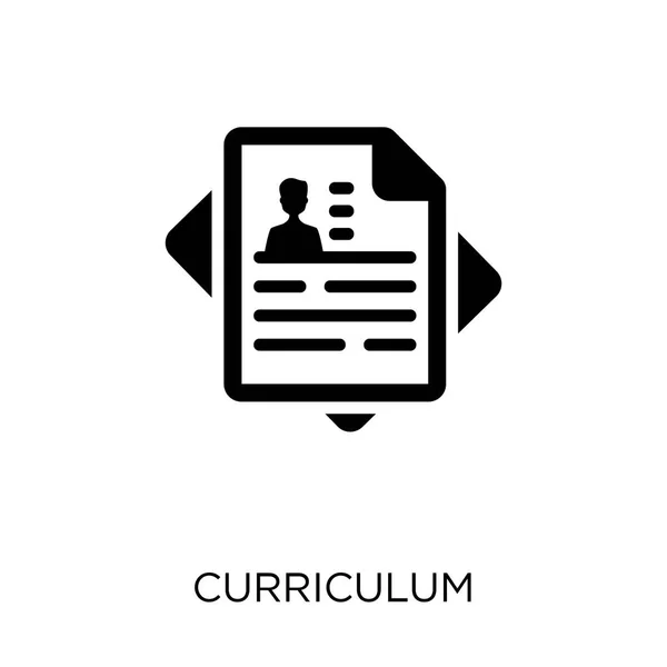 Ícone Curricular Desenho Símbolo Curricular Coleção Recursos Humanos —  Vetores de Stock