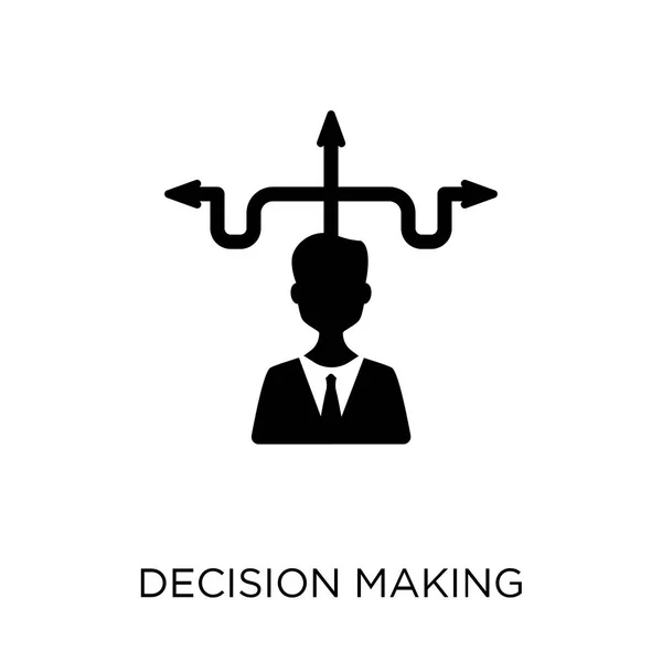 Icono Toma Decisiones Diseño Símbolo Toma Decisiones Colección Recursos Humanos — Vector de stock