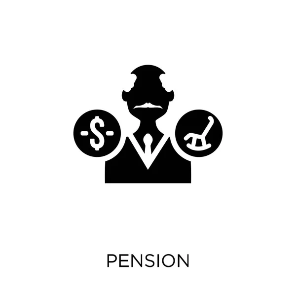 Icona Della Pensione Disegno Simbolo Pensione Raccolta Risorse Umane — Vettoriale Stock