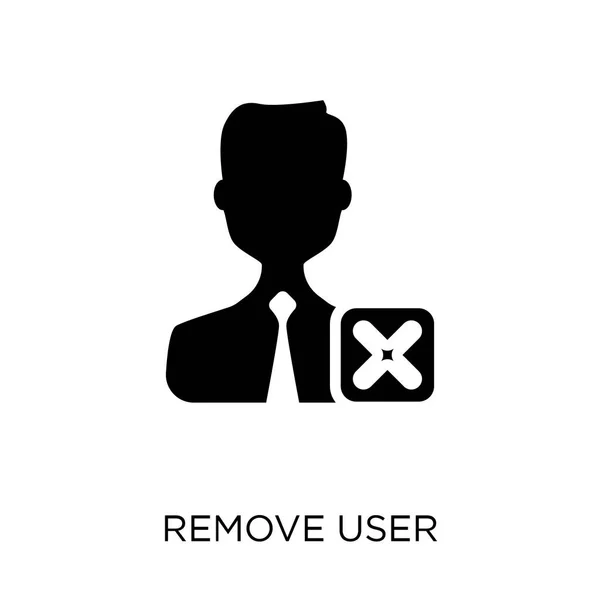 Remova Ícone Usuário Remova Design Símbolo Usuário Coleção Recursos Humanos — Vetor de Stock