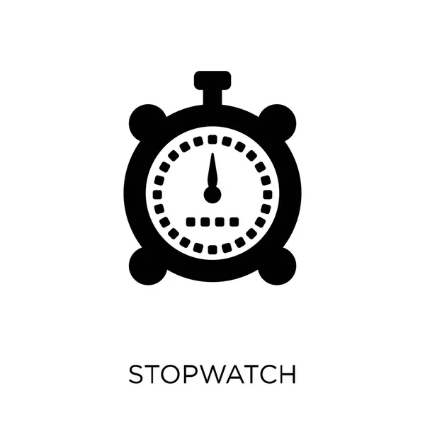 Stopwatch Pictogram Stopwatch Symbool Ontwerp Uit Tijd Vervulde Collectie — Stockvector