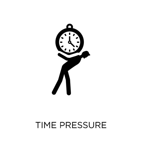 时间压力图标 时间管理网集合中的时间压力符号设计 — 图库矢量图片