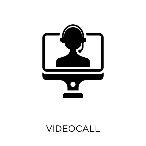 Ícone Videocall Design Símbolo Videocall Coleção Recursos Humanos —  Vetores de Stock