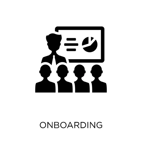 Onboarding simgesi. Onboarding sembolü tasarım zamanı managemnet Collection.