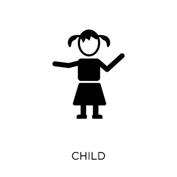 Icône Enfant Modèle Symbole Enfant Collection Assurance — Image vectorielle