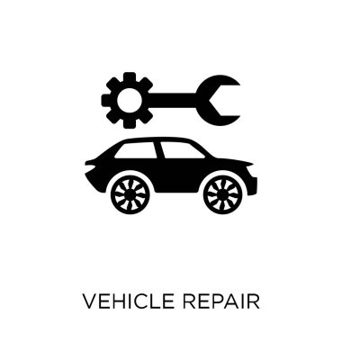 Araç onarım simgesi. Araç onarım sembolü tasarım sigorta Collection.