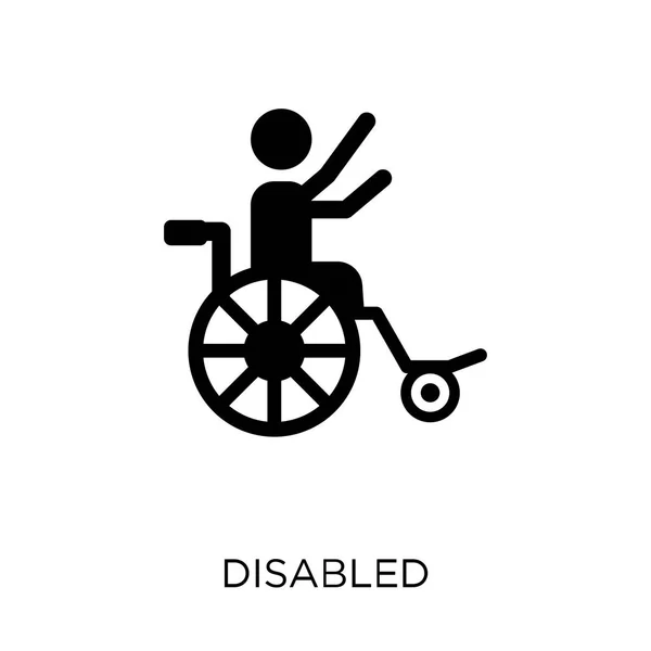 Icona Disabilitata Design Simbolo Disabilitato Della Collezione Assicurazioni — Vettoriale Stock