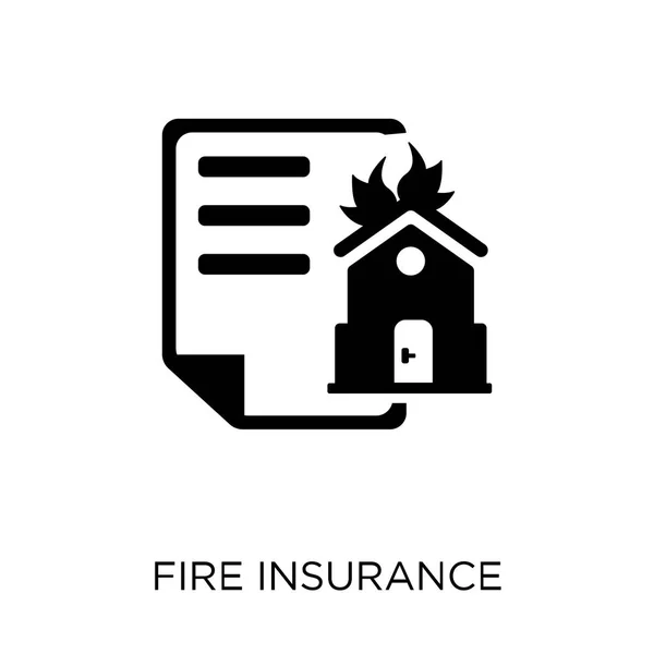 Brand Försäkring Ikonen Brand Försäkring Symbol Design Från Försäkring Samling — Stock vektor