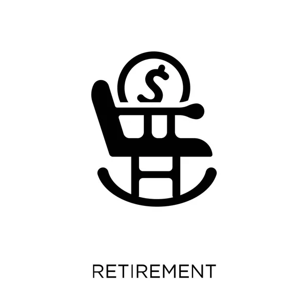 Icona Pensionamento Design Del Simbolo Pensionamento Dalla Collezione Assicurazioni — Vettoriale Stock
