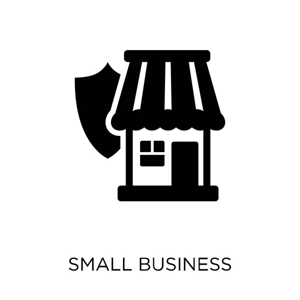 Ícone Seguro Pequenas Empresas Design Símbolo Seguro Pequenas Empresas Coleção — Vetor de Stock