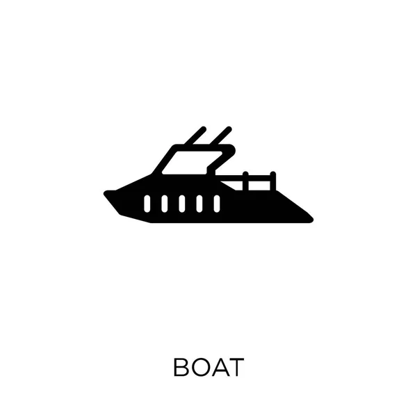 Tekne Simgesi Tekne Sembolü Tasarım Ulaşım Collection — Stok Vektör