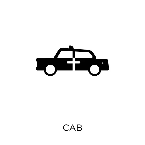 Icona Del Taxi Design Simbolo Cabina Della Collezione Transportation — Vettoriale Stock