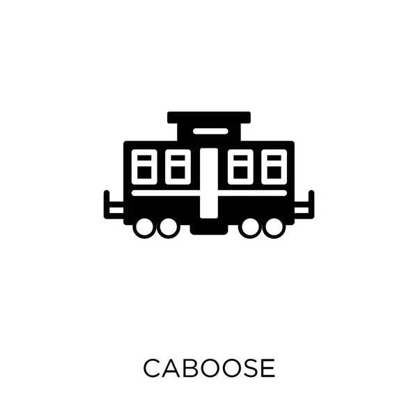 Icono Cola Diseño Del Símbolo Caboose Colección Transportation — Archivo Imágenes Vectoriales