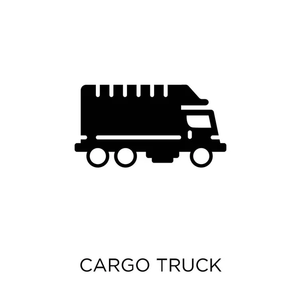 Lading Vrachtwagen Pictogram Lading Vrachtwagen Symbool Ontwerp Uit Vervoer Collectie — Stockvector