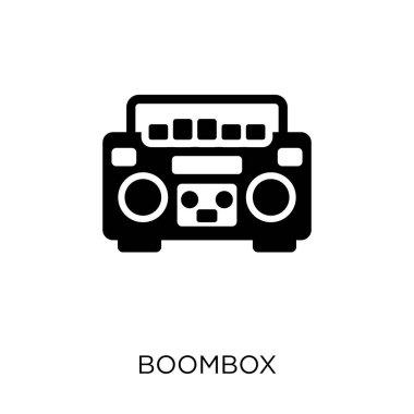 Boombox simgesi. Boombox sembol tasarımı elektronik cihazlar Collection.