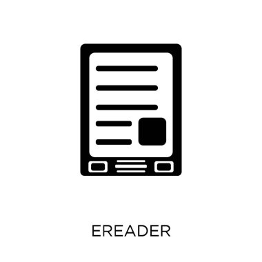 EReader simgesi. Elektronik cihazlar koleksiyonundan eReader sembolü tasarım.
