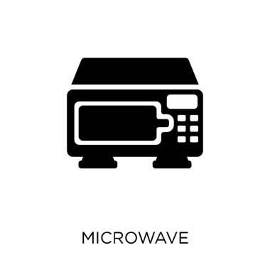 Mikrodalga simgesi. Mikrodalga sembol tasarımı elektronik cihazlar Collection.