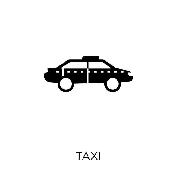 Ikona Taxi Symbol Designu Kolekce Dopravy Taxi — Stockový vektor