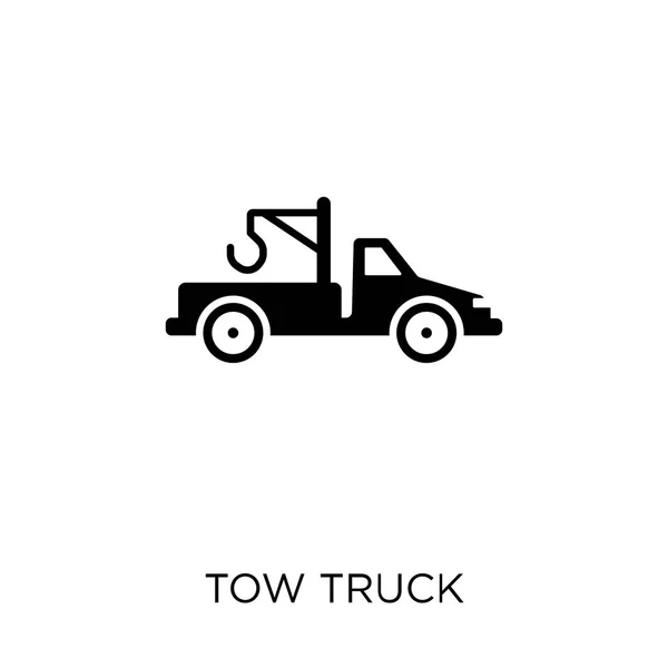 牽引トラック アイコン 交通コレクションから牽引トラック シンボル デザイン — ストックベクタ