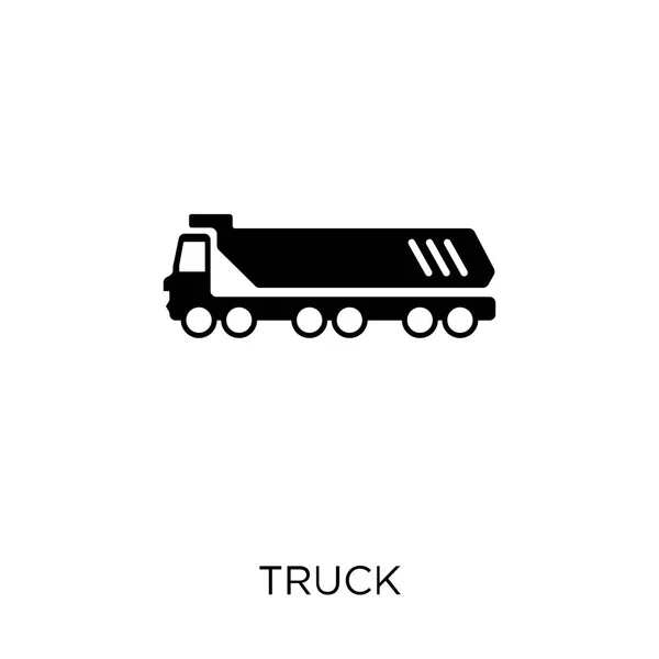 Vrachtwagen Pictogram Vrachtwagen Symbool Ontwerp Uit Vervoer Collectie — Stockvector