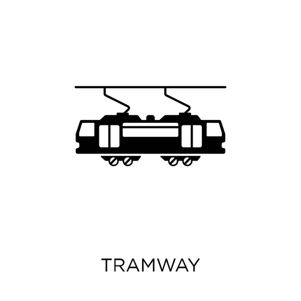 Straßenbahnsymbol Straßenbahn Symboldesign Aus Transport Sammlung — Stockvektor