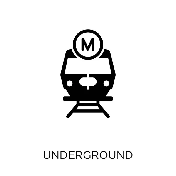 地下图标 交通收藏中的地下符号设计 — 图库矢量图片